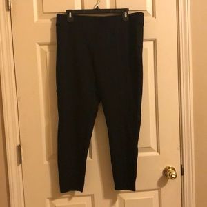 Ankle length ponte knit pants
